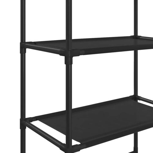 3-Tier Storage Rack over Toilet Black 53x28x169cm - Image 7
