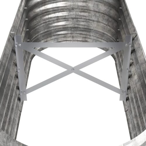 Garden Raised Bed Powder-Coated Steel 114x40x36cm Silver - Image 5