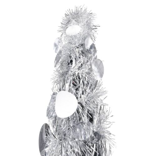 Pop-up Artificial Christmas Tree Silver 150cm PET - Image 2