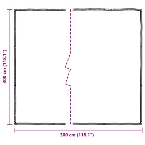 Clear Tarpaulin with Eyelets 3x3M Polyethylene Camping Garden Poly Tarps Cover - Image 10