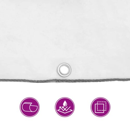 Clear Tarpaulin with Eyelets 3x3M Polyethylene Camping Garden Poly Tarps Cover - Image 9
