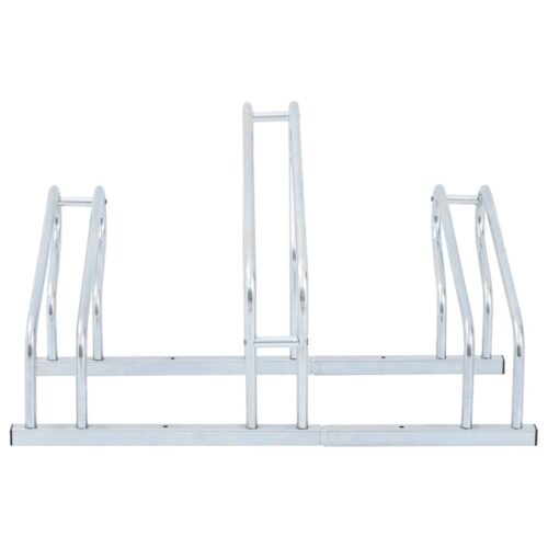 Bicycle Stand for 3 Bikes Floor Freestanding Galvanised Steel - Image 3