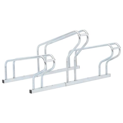 Bicycle Stand for 3 Bikes Floor Freestanding Galvanised Steel - Image 5