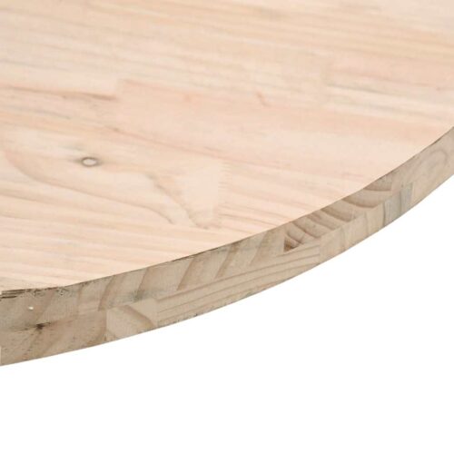 Round Table Top 40x2.5cm Solid Pine Wood DIY Desk Panel Board - Image 4