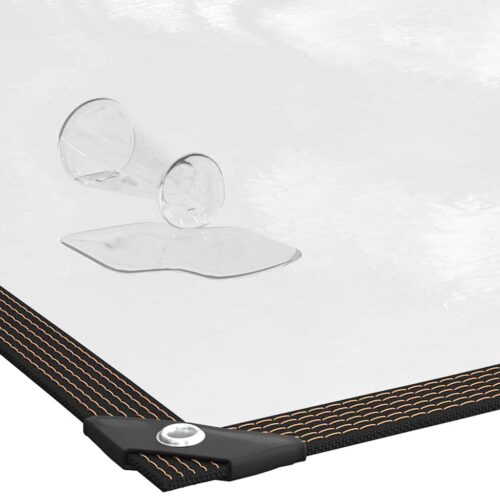 Clear Tarpaulin with Eyelets 3x4M Polyethylene Camping Garden Poly Tarps Cover - Image 4