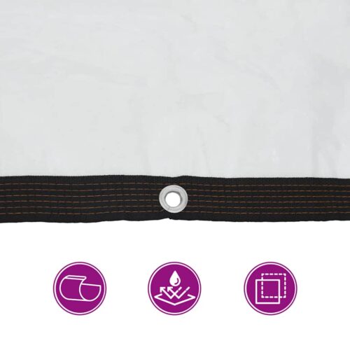 Clear Tarpaulin with Eyelets 3x4M Polyethylene Camping Garden Poly Tarps Cover - Image 9