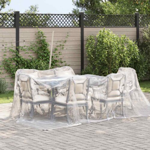 Clear Tarpaulin with Eyelets 3x4M Polyethylene Camping Garden Poly Tarps Cover - Image 2