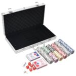 Poker Chip Set 300pcs 11.5g Chips TEXAS Casino Gambling Party Game Dice Cards