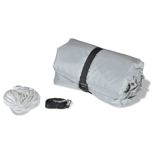 2pcs 519-580cm 294cm Boat Cover Heavy Duty Marine with Storage Bag Grey - Image 4