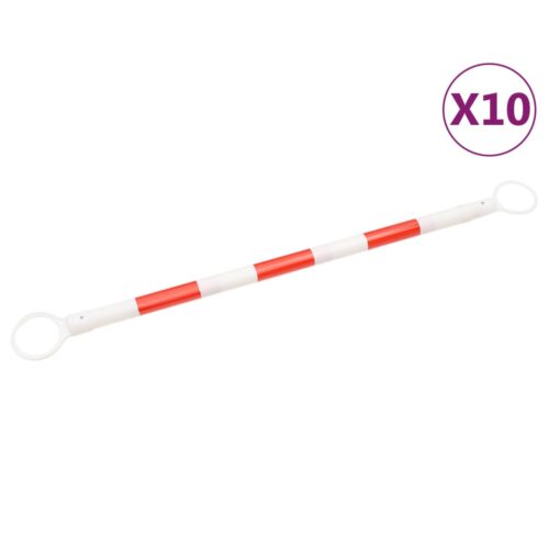 Retractable Traffic Cone Bars 10pcs ABS 116-197cm - Image 2
