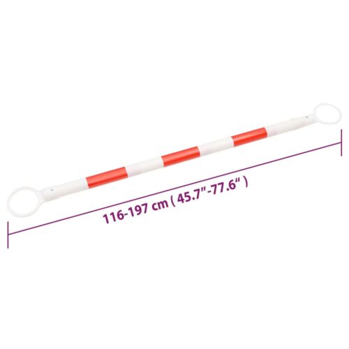 Retractable Traffic Cone Bars 10pcs ABS 116-197cm - Image 11