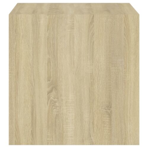 Wall Cabinet White and Sonoma Oak 37x37x37cm Engineered Wood - Image 10