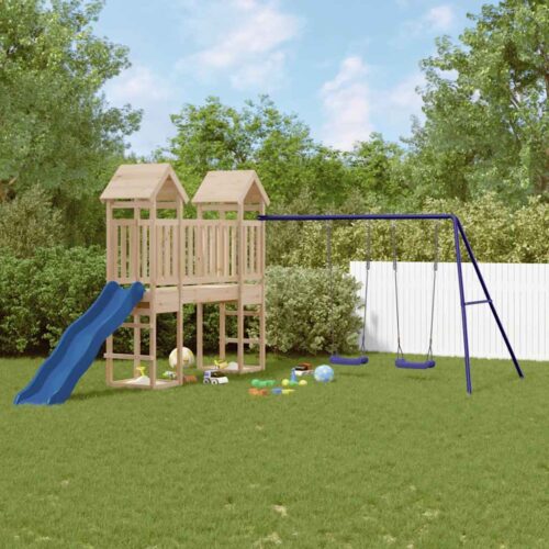 Outdoor Playset Solid Pine Wood - Image 12