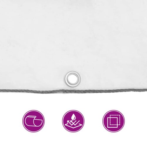 Clear Tarpaulin with Eyelets 3x5M Polyethylene Camping Garden Poly Tarps Cover - Image 9