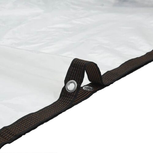 Clear Tarpaulin with Eyelets 3x5M Polyethylene Camping Garden Poly Tarps Cover - Image 7