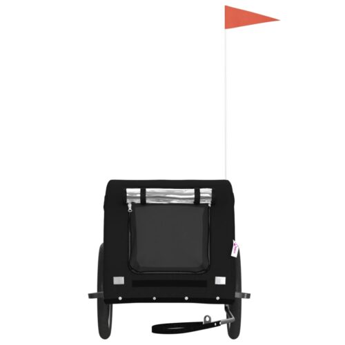 Pet Bike Trailer Black Oxford Fabric Iron - Image 3