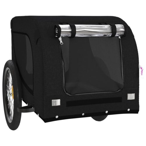 Pet Bike Trailer Black Oxford Fabric Iron - Image 4
