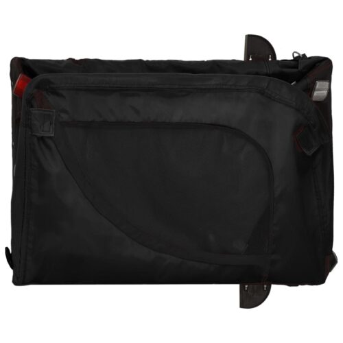 Pet Bike Trailer Black Oxford Fabric Iron - Image 8
