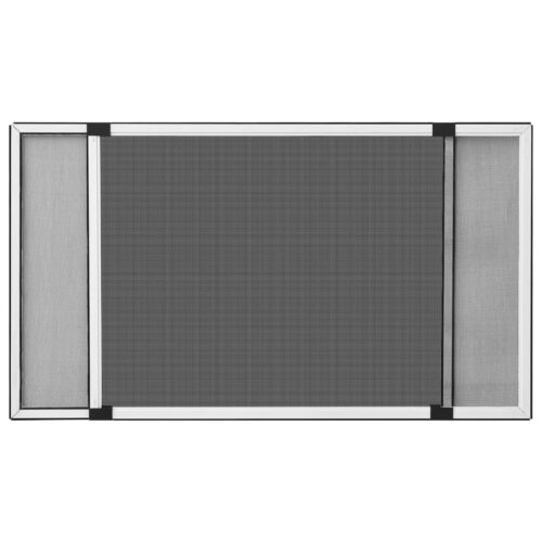 Extendable Window Insect Screen Aluminium Curtain Mesh Privacy Blind White (100-193)x75cm - Image 2