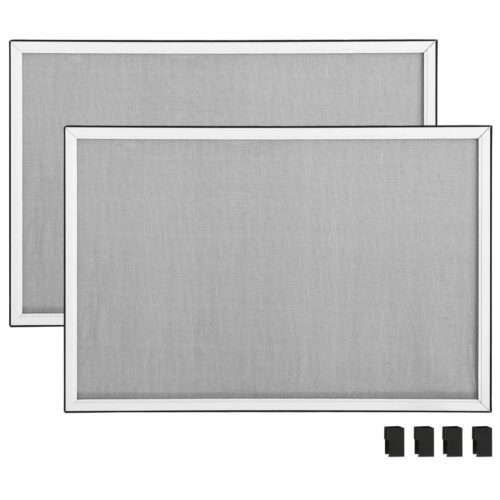 Extendable Window Insect Screen Aluminium Curtain Mesh Privacy Blind White (100-193)x75cm - Image 5