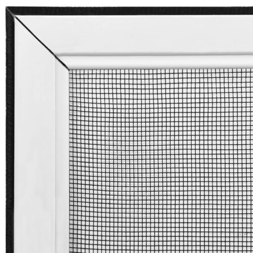 Extendable Window Insect Screen Aluminium Curtain Mesh Privacy Blind White (100-193)x75cm - Image 9
