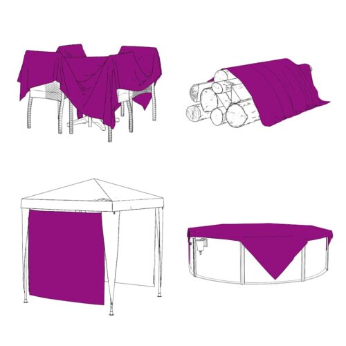Clear Tarpaulin with Eyelets 3x6M Polyethylene Camping Garden Poly Tarps Cover - Image 5