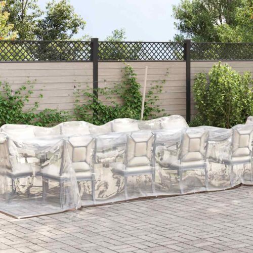 Clear Tarpaulin with Eyelets 3x6M Polyethylene Camping Garden Poly Tarps Cover - Image 2
