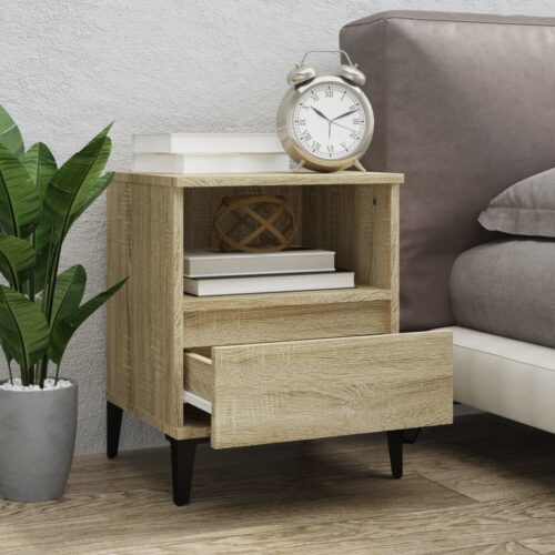 Bedside Cabinet Sonoma Oak 40x35x50cm - Image 3