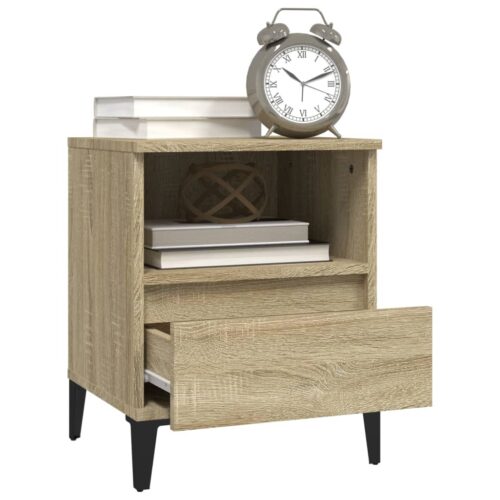 Bedside Cabinet Sonoma Oak 40x35x50cm - Image 5