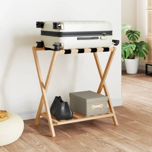 Luggage Rack 68x38x58cm Bamboo