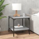 Wooden Coffee Table Grey Sonoma 50x50x40cm