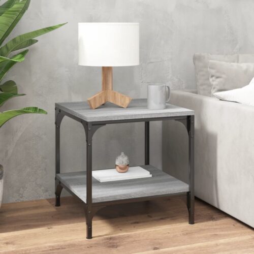 Wooden Coffee Table Grey Sonoma 50x50x40cm