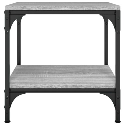Wooden Coffee Table Grey Sonoma 50x50x40cm - Image 4