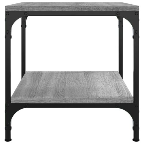 Wooden Coffee Table Grey Sonoma 50x50x40cm - Image 5