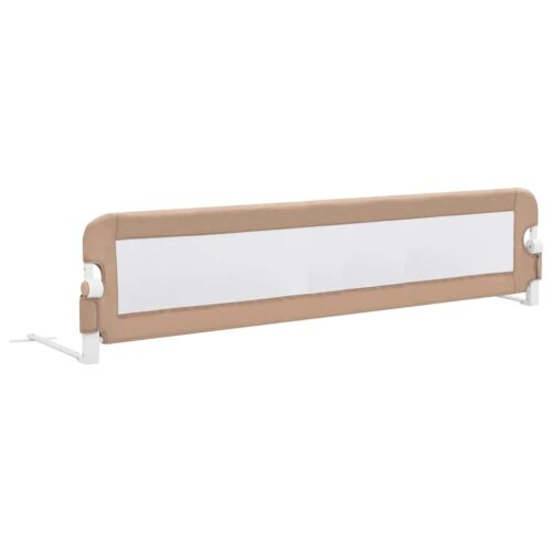 Toddler Safety Bed Rail Taupe 180x42cm Polyester - Image 2