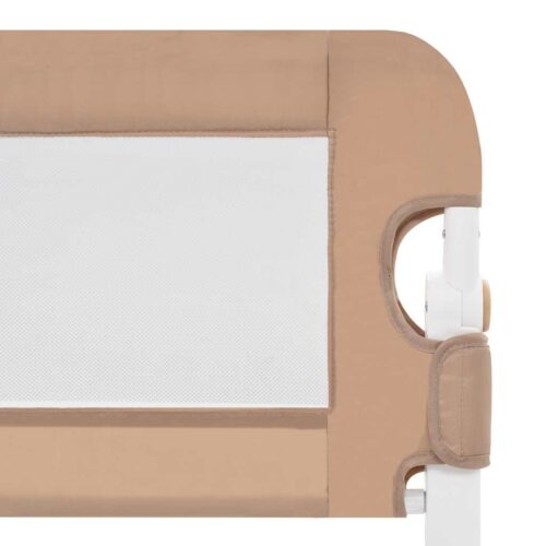 Toddler Safety Bed Rail Taupe 180x42cm Polyester - Image 5
