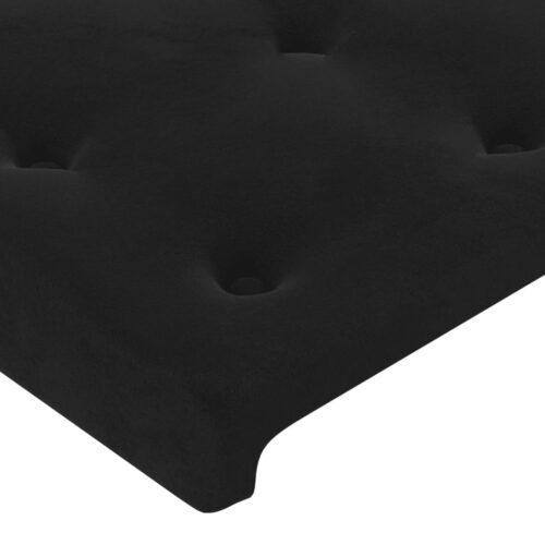 LED Headboard Black 100cm Velvet - Image 5