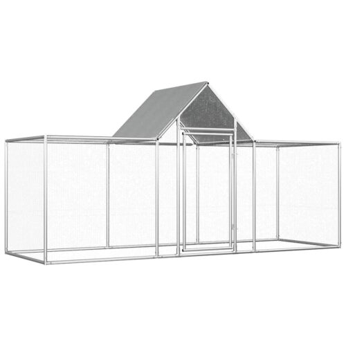 Chicken Coop 3x1x1.5mGalvanised Steel - Image 7