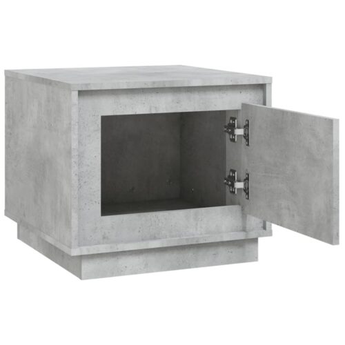 Wooden Coffee Table Concrete Grey 51x50x44cm - Image 6
