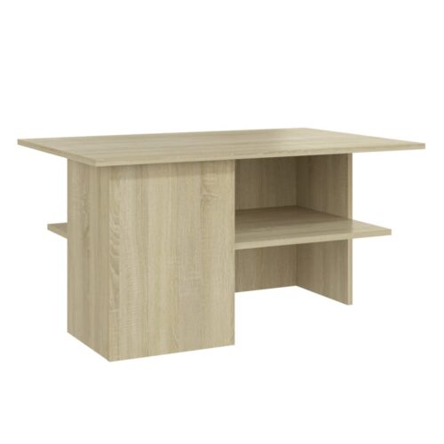 Wooden Coffee Table Sonoma Oak 90x60x46.5cm - Image 2