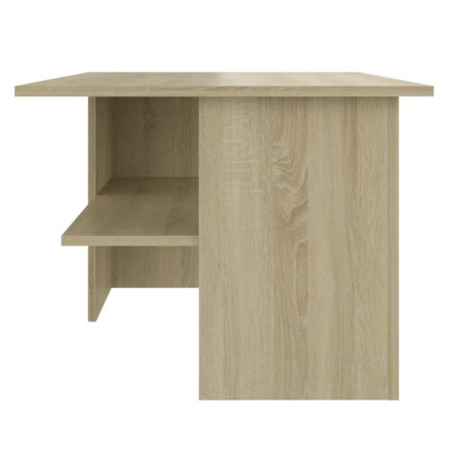 Wooden Coffee Table Sonoma Oak 90x60x46.5cm - Image 4