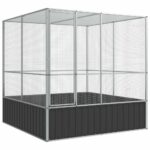 Aviary Silver 211x207x212cm Steel