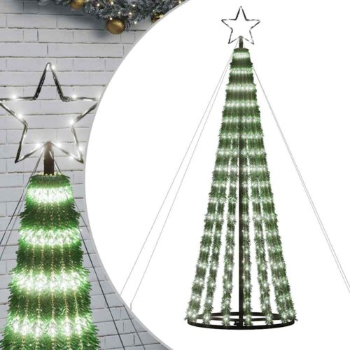 LED Christmas Tree 275  LED Lights Cold White 180cm - Image 2