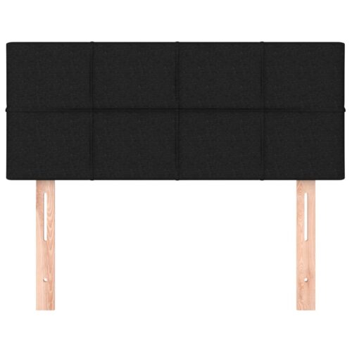 Headboard Black 100x5x78/88cm Fabric - Image 3