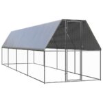 Outdoor Chicken Cage 2x8x2mGalvanised Steel