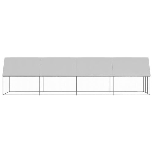 Outdoor Chicken Cage 2x8x2mGalvanised Steel - Image 3