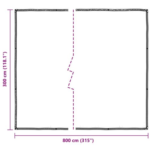 Clear Tarpaulin with Eyelets 3x8M Polyethylene Camping Garden Poly Tarps Cover - Image 10