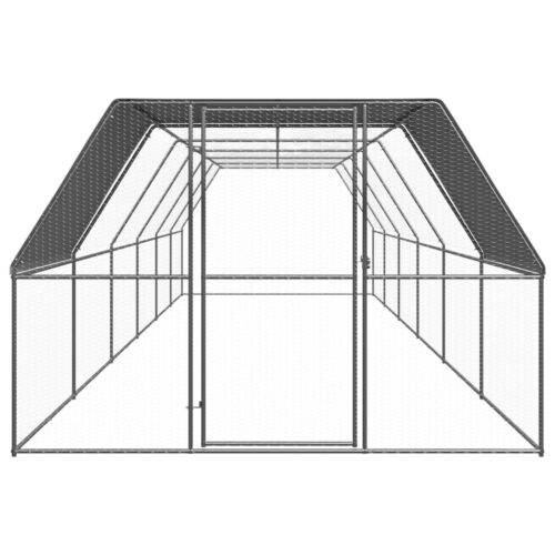 Outdoor Chicken Cage 3x12x2mGalvanised Steel - Image 2