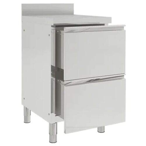 Commercial Kitchen Cabinets 2pcs 50x60x96cm Stainless Steel - Image 3