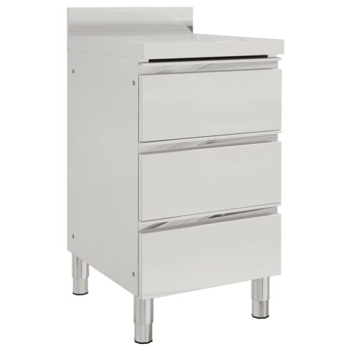Commercial Kitchen Cabinets 2pcs 50x60x96cm Stainless Steel - Image 5